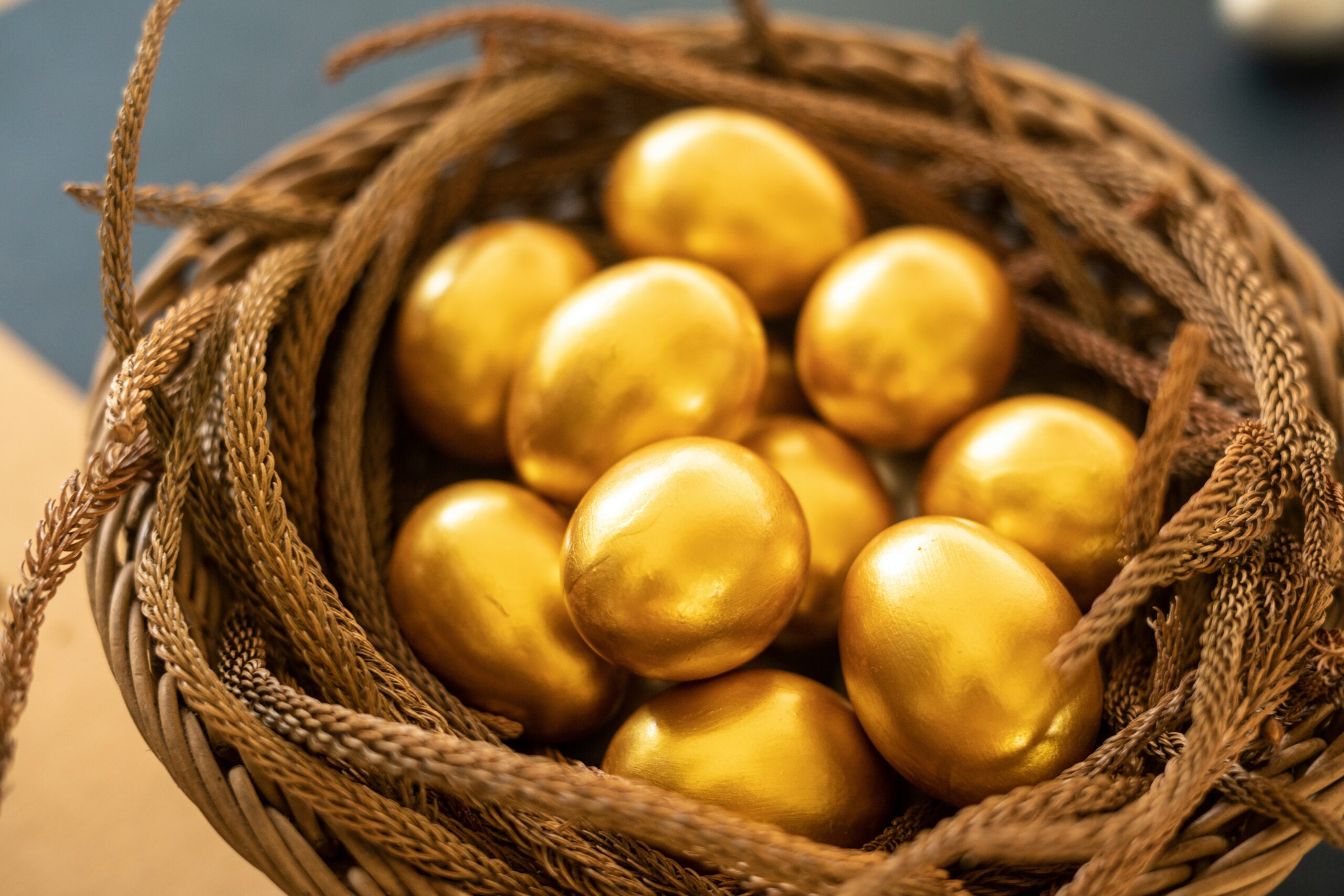 A basket of Golden Eggs.